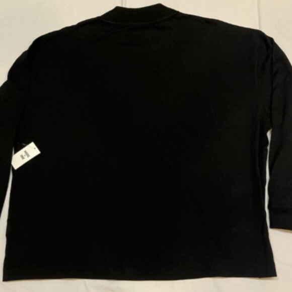 Mode of One Mens Long Sleeve Oversized Fit Tshirt Deep Black Size XXL - Picture 7 of 7